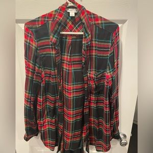Old navy plaid, classic shirt, size large
